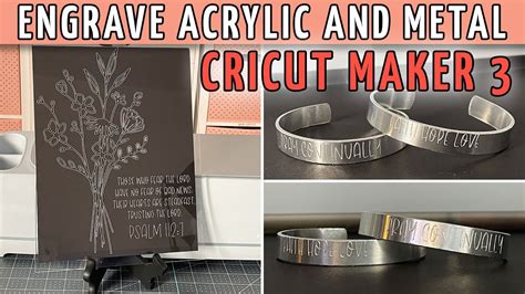 how to engrave metal in cricut